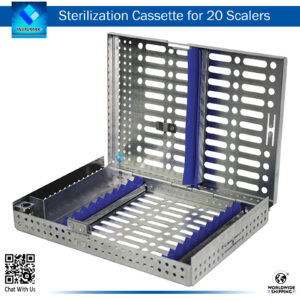 Sterilization Cassette for 20 Scalers – Safe and Secure Sterilization of Dental Scalers