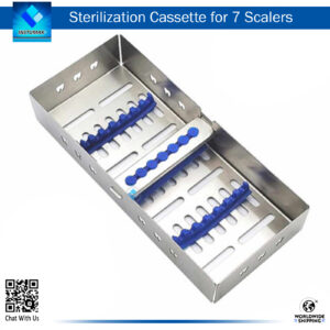 Sterilization Cassette for 7 Scalers for Safe and Effective Sterilization and Organization of Dental Instruments