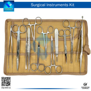 "13Pcs Suture Training Instruments Kit with Pouch for Surgical Practice"