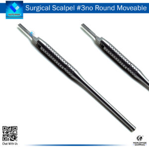 Surgical Scalpel #3 No Round Moveable Head – Precision Cutting Tool for Surgical Procedures