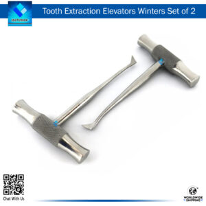 Winters Set of 2 Tooth Extraction Elevators for Precise Tooth Removal