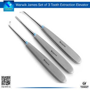 Warwick-James Set of 3 Tooth Extraction Elevators"