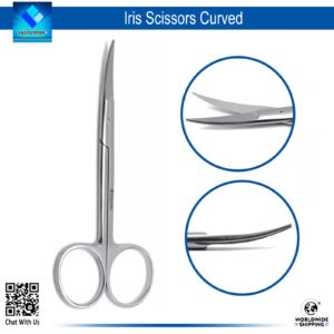 Iris Curved Scissors for Precision Surgical Cutting"