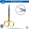 "Iris Curved Scissors with TC Inserts for Precision Surgical Cutting"