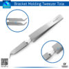 Dental Orthodontic Bracket Holding Tweezer with Angled Tip
