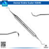 "INSTUMAX 204S sickle scaler dental instrument with hollow handle – double-ended posterior scaler for supragingival calculus removal and periodontal hygiene, CE certified stainless steel"